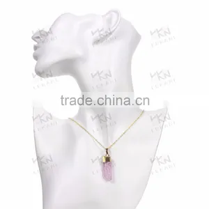 Nice Pink Stone Necklace, Hot Sale Natural Make Stone Necklace With Stone thumbnail-6