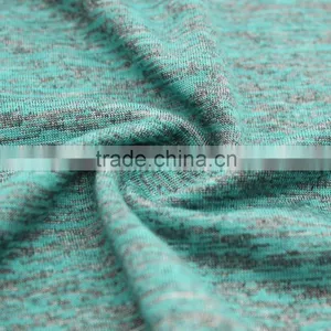 Grey Melange Polyester Viscose Spandex Jersey Fabric for Sweart Shirt thumbnail-2