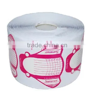 500pcs Pink Drag Fly Paper Nail Forms for Gel Builder thumbnail-1