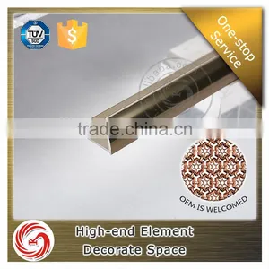 2016 Hot Sale Flexible Chrome Round Aluminum Ceramic Edge Tile Trim thumbnail-2