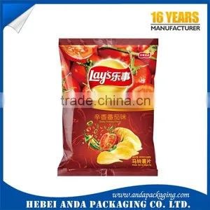 Custom Printed Potato Chip Bags /nitrogen Filling Snack Food Bags/plastic Chips Packing Film Roll Sachet Supplier's Choice thumbnail-3