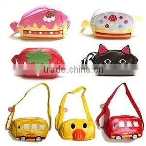 Kid Cartoon PU Leather Messenger Bag thumbnail-4