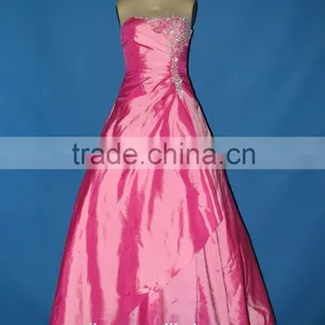 China Pink Mermaid Princess Long Big Girls Evening Party Dress thumbnail-2