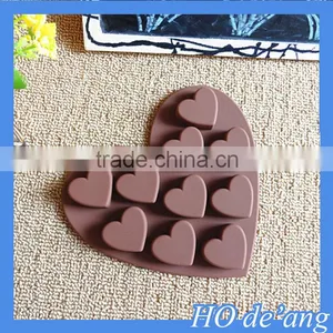 Hogift 10 Heart-shaped Chocolate DIY Mold Baking Cake Molds thumbnail-1