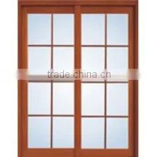 Aluminum Color Sliding Doors With Grids thumbnail-1