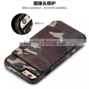 Camouflage PU Leather Luxury Ultra Thin TPU Back Case Cover For Apple IPhone 5/S 6 6S Plus thumbnail-4