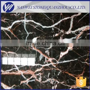 Gold Coral Marble Business Building Black Floor Tiles,stair Slate thumbnail-1