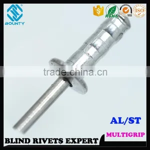 HIGH QUALITY FACTORY DOME HEAD A/S MULTI GRIP POP RIVETS thumbnail-3