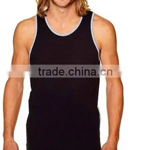 Wholesale Cotton Custom Mens Tank Top Stringer Tank Top Gym Tank Top Quality Choice thumbnail-6