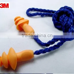 3M 1270 Earplug 3M Earplug 3M Silicone Earplugs Waterproof Earplugs Corded Earplugs thumbnail-1