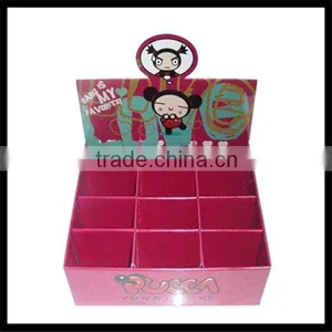 Carton Counter Display Used on the Table/counter Display With Compartment/red Printing Counter Display thumbnail-1