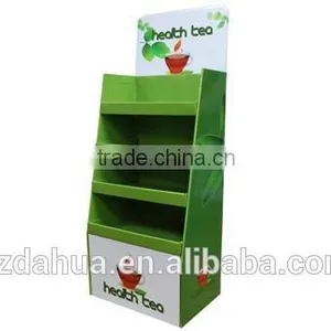Point of Sale Display Stands - Free Standing Cardboard Display for Health Tea thumbnail-1