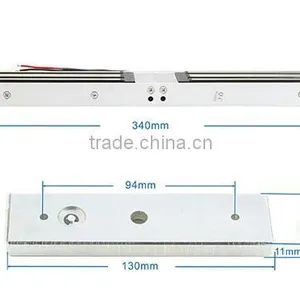 Access Control System Zinc Alloy 12V 180 KG Security Double Magnetic Card Lock thumbnail-2