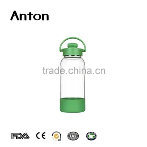 32oz High Quality Silicone Cap For Wholesale Glass Water Bottle With Handle thumbnail-4
