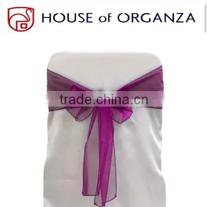 New Style Crystal Organza Chair Sashes thumbnail-1