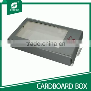 CUSTOMIAED CARDBOARD BOX WITH PVC WINDOW thumbnail-1