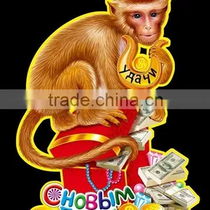 Monkey Year New Design Wall Sticker,customized Wall Decorative Sticker thumbnail-2
