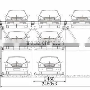 Three Layers Lift-lding Parking System thumbnail-4