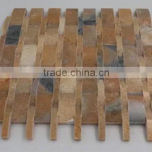 Brown Stone Mosaic Tiles thumbnail-3