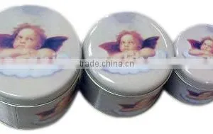 Round Tin Box for Candle thumbnail-1