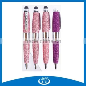 Beautiful PU Leather Twist Metal Small Stylus Pens For Touch Screens thumbnail-1