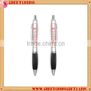 Fancy Plastic Press Clip Ballpoint Pen thumbnail-2