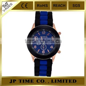 Colorful Unisex Geneva Silicone Jelly Gel Quartz Analog Genava Sport Watch thumbnail-2