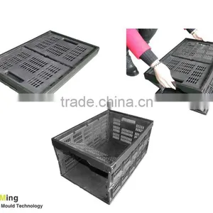 Foldable L525xW355xH270mm Logistic Plastic Crate thumbnail-1