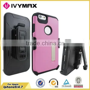 Factory Wholesale Special Design for Apple Iphone6 Holster Holder 2 in 1 Mobile Phone Case thumbnail-1