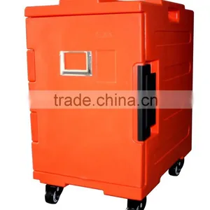 82LTR Catering Mobile Food Cart Insulated Food Cart Warm Food Moving Box thumbnail-1