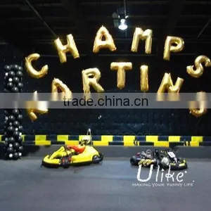 Golden Foil Balloons Letter Shaped Foil Balloons Inflatable Letter Foil Balloons thumbnail-1