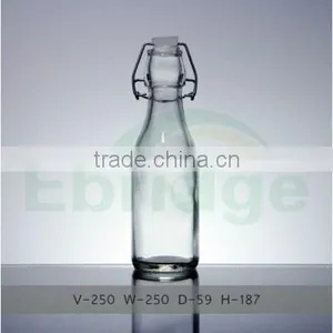250ml Glass Beer Bottle With Swing Top Cap thumbnail-1