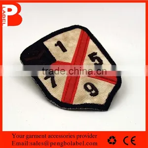 Customized High Quality Clothing Neck Coller Woven Label Manufacturernewest Design Customized Embroidery High Density Thread Wov thumbnail-1