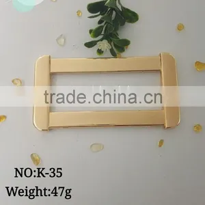 Light Gold Rectangle Zinc Alloy Handbag Handle for Purse thumbnail-1