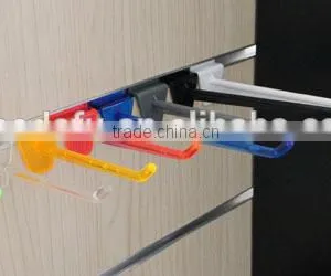 Wholesale Product Colorful Plastic Security Lock Slatwall Display Hooks Clothing Hook for Supermarket thumbnail-3