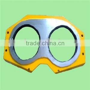 Cifa Kyokuto Ihi Concrete Pump Wear Plate /Spectacle and Cutting Rng thumbnail-5