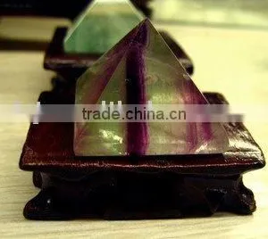 Purple Fluorite Crystal Pyramid thumbnail-1