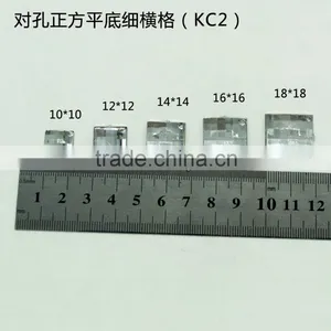 KC2 Square 12*12 14*14 Flat Back Sew on Acrylic Rhinestones for Fashion Decoration, Craft Making, Garment Bags Accessories thumbnail-2