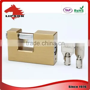 Lipson LS-200T Tubular Cylinder Rectangular Brass Padlcok thumbnail-4