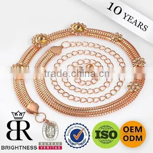 Fancy Populor Crystal Handmade Rhinestone Gold Chain thumbnail-1