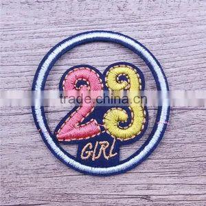 Custom Iron on Embroidered Blank Number Hook and Loop Number Patches for Clothing thumbnail-1