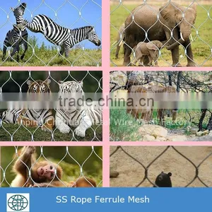 304 316stainless Steel Wire Rope Knotted Mesh Netting for Zoo Fence thumbnail-2