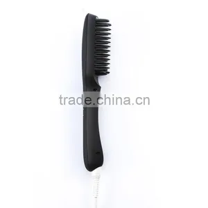 2016 New Arrival Professional Electric Hair Straightening Brush Anion Hair Straightner Brush Easy Hair Comb in Black thumbnail-4