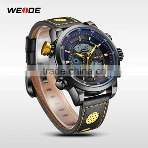 WEIDE WH3401 Hot Sell Men Watches China Genuine Leather Watch thumbnail-3