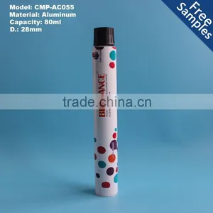 80ml Aluminium Cosmetic Packaging Tube for Hair Color Cream thumbnail-1