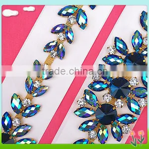2016 Decorative Rhinestone Chain Trimmings,rhinestone Banding thumbnail-3