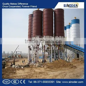 Sinoder Brand HZS Series Concrete Mix Plant Small Concrete Batching Plant Portable Cement Plant thumbnail-2