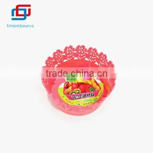 Pink Flower Brim Vegetable Basket Storage thumbnail-1