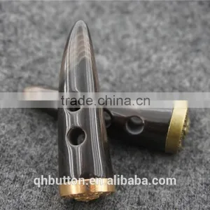 HOT SALE CAFE RESIN HORN BUTTON SPECIAL METAL BOTTOM thumbnail-3