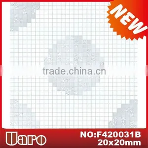 White Mix Grey Dot Mosaic Pattern/glass Mosaic Mural/wall Mosaic Picture thumbnail-1